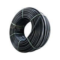 Tuyau d'irrigation LDPE noir flexible en PE, résistant aux UV, plusieurs tailles disponibles pour système d'irrigation goutte à goutte agricole