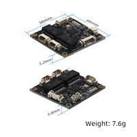 YINUO-LINK YN-S10402 UAV 38*38mm Mini Ethernet Switch Module MX1.25 Connecteur Plug and Play Network Switch Carte Mère