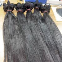 Extensiones de Cabello Humano Natural Liso y Rizado Birmano, Paquetes de Cabello Virgen con Puntas Completas para Venta al por Mayor