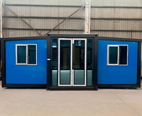 Maison préfabriquée économique de 20 pieds, isolée et extensible, type conteneur, pour camp de travail en zone isolée