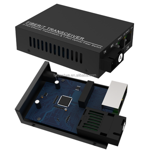 ตัวแปลงสัญญาณไฟเบอร์ออปติกแบบ Single-Mode SC Dual RJ45 ความเร็ว 100Mbps ยอดนิยม - Product Image 5