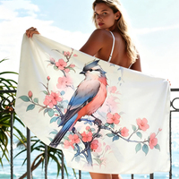 Travel Beach Towel Quick Dry Microfiber, Sand Free Lightweight Recycled Towel for Summer Swimming Outdoor Sports