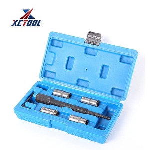 Diesel Injector Seat Cleaning Reamer <b>Set</b> 5 Piece 1/2 In Socket Alloy Steel Automotive Repair <b>Tool</b> Kit - Product Image 4