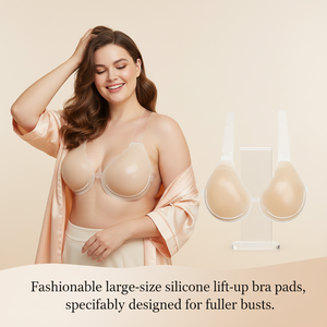 Wasch barer nahtloser sexy ultra dünner Plus Size Silikon Brust straffung Push-up-BH für große Brüste - Product Image 1