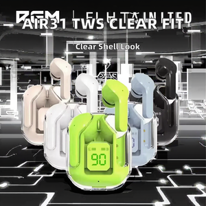 หูฟังไร้สาย Air31 TWS รุ่นปี 2024 สำหรับเล่นกีฬา พร้อมหน้าจอดิจิตอล รองรับ 5.3 IPX2 กันน้ำ ฟังเพลงสเตอริโอแบบแฮนด์ฟรี คุณภาพเสียง Hi-Fi - Product Image 2