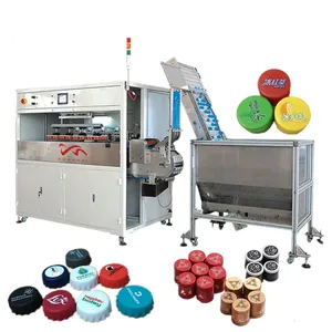 Automatic 4 Color Bottle Cap Pad Printing Machine For Heat Press Dedicated Upload Device Terraced To Food Lid Printing