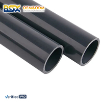 Tuyau d'alimentation en eau en PVC gris résistant aux UV pour l'irrigation des lignes principales des fermes, livraison longue distance