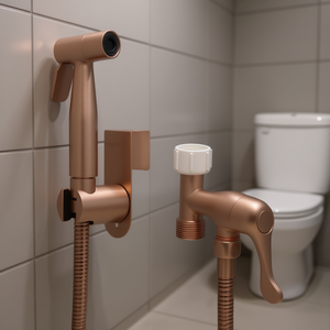 Rociador de bidé portátil de acero inoxidable, accesorio de pulverización para inodoro montado en la pared, manguera, diseño moderno, fácil instalación - Product Image 2