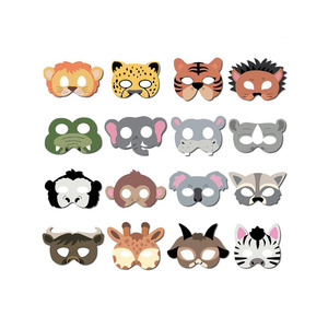 Jungle Wild Animal Paper <strong>Mask</strong> Park Theme Kindergarten Game Activity Animal <strong>Masks</strong> Lion <strong>Tiger</strong> Party Decoration - Product Image 5