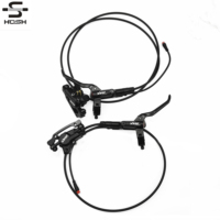 Ensemble de freins à disque hydrauliques HOSH 750/1350 mm avec câble de coupure de courant, en aluminium noir, pour vélos électriques, VTT, vélos de route, BMX, freinage à réponse rapide