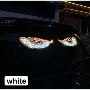Panneau matriciel LED USB, écran d'affichage animé yeux de démon, lumières yeux de diable pour pare-brise de camion, voiture, SUV, tout-terrain, rénovation/amélioration - Product Image 6