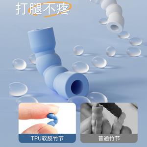 Cuerda para saltar ajustable para niños, 2,8 m, antideslizante, equipo de fitness para examen de educación física, color azul niebla nocturna - Product Image 5