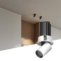 Nueva Lámpara LED Cilíndrica de Superficie IP44, Moderna, de Aluminio, para Iluminación Interior de Hoteles