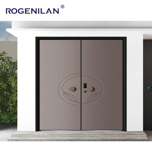Porte d'entrée moderne en aluminium de luxe, étanche, de sécurité, pour villa, design turc, Rogenilan - Product Image 6