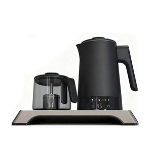 Set <span class=keywords><strong>Bollitore</strong></span> <span class=keywords><strong>Elettrico</strong></span> Multifunzione dal Design Elegante Nero <span class=keywords><strong>con</strong></span> <span class=keywords><strong>Infusore</strong></span> per Tè per Casa e Ufficio - Product Image 4