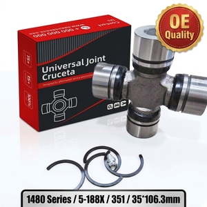 Croisillon universel U-Joint 351, série 5-188X 1480, Spicer SPL55, 35*106.3mm, compatible avec l'arbre de transmission des camions lourds - Product Image 2