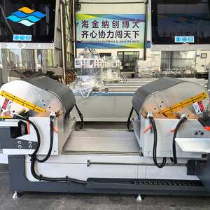 เครื่องตัดมุมฉากอัตโนมัติ CNC แบบสองหัว ตัดได้ที่ 45 และ 90 องศา ความแม่นยำสูง ควบคุมด้วย PLC สำหรับตัดหน้าต่างอลูมิเนียม - Product Image 3
