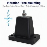 Support antichoc en caoutchouc pour climatiseur, isolateur de vibrations pour compresseur extérieur, utilisation murale ou sur plateforme