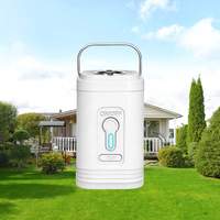 Pompe à air électrique sans fil portable 30W avec batterie rechargeable intégrée de 1200 mAh pour gonflables, coussins et canapés