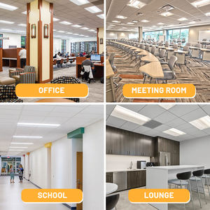 인테리어 60x60 60x120 매입형 천장 전력 선택 가능 사각형 눈부심 방지 케이드 백라이트 조명 LED 패널 트로퍼 라이트 - Product Image 6