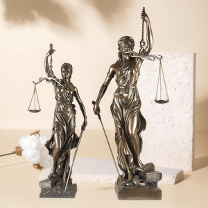 Déesse de la Justice Ange avec Balance Échelle Résine Ornement Classique Caractère Law Firm Décoration <span class=keywords><strong>Avocat</strong></span> Cadeau - Product Image 5