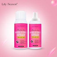 Spray Adhésif Fondant Personnalisable aux Ingrédients Naturels pour Perruques et Extensions - Fixation Forte, Tenue Extra, Forme Naturelle