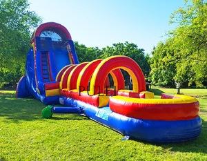 Gran <span class=keywords><strong>cascada</strong></span> de salto al aire libre <span class=keywords><strong>piscina</strong></span> inflable de un solo carril <span class=keywords><strong>y</strong></span> de doble carril, tobogán de agua seca <span class=keywords><strong>y</strong></span> húmeda, castillo hinchable Paraíso - Product Image 2