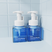 Bouteille Distributrice de Mousse en Plastique PE 250ml avec Logo Personnalisé, Vide, pour Nettoyant Visage, Savon Liquide, Shampoing Luxe avec Pompe à Mousse