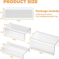 Supports de présentation en acrylique transparent pour cupcakes, ensemble de supports pour table de desserts, décoration de fête