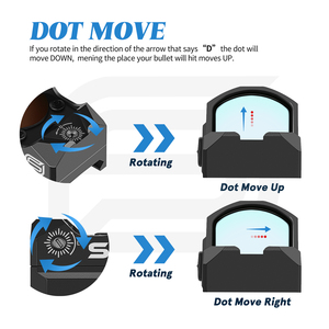 Lunette de visée tactique SPINA OPTICS 1x24x17 avec point rouge pour la chasse réelle, en alliage d'aluminium durable - Product Image 4