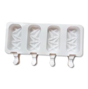 Novo Molde de Silicone para Cakesicle Geométrico com <span class=keywords><strong>4</strong></span> Cavidades, Grande Molde para Picolé e Cake Pop - Product Image 2