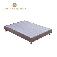 Sommier de lit Queen Size en chêne au design moderne et épuré, avec caractéristiques écologiques et durables pour la chambre à coucher