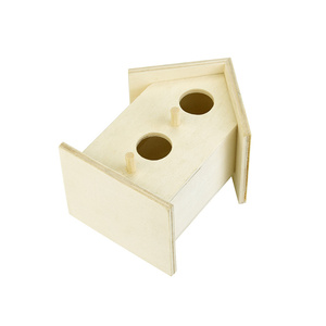 Nido di uccello fatto da te ornamenti in <span class=keywords><strong>legno</strong></span> nido di uccello in <span class=keywords><strong>legno</strong></span> solido uccello casa per la decorazione esterna - Product Image 2