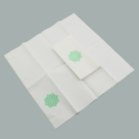 Serviette en papier baquet à l'air biodégradables, 1 pièce, serviette de table en lin avec impression de logo personnalisé