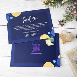 Thấp moq tùy chỉnh in logo quảng cáo khuyến mãi Cảm ơn bạn thiệp chúc mừng Glossy cán Matte kết thúc Cảm ơn bạn thẻ - Product Image 3