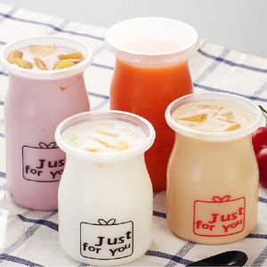 120มิลลิลิตร150มิลลิลิตรมินิโยเกิร์ตพุดดิ้งขวดโยเกิร์ตภาชนะพลาสติกของหวานวุ้นนมถ้วยที่มีฝาปิด - Product Image 2