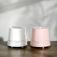 Diffuseur d'huiles essentielles électrique en plastique avec lumière LED, humidificateur à brume froide, alimenté par batterie rechargeable pour la maison et l'hôtel