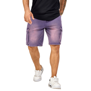 Shorts de Mezclilla Cargo para Hombre, Hechos en Pakistán, a Precio Económico, Color Personalizado, Lavado Ácido, de Alta Calidad y Cómodos - Product Image 2