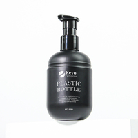 Fabricant de cosmétique 200ml Capsule ronde en plastique PET bouteille à pompe pour dentifrice/emballage de bouteille de lotion de lavage du corps