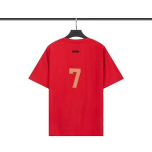 T-shirt unisexe FOG à manches courtes, tendance estivale, flocage 7 caractères, style streetwear décontracté et ample - Product Image 6