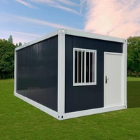 Casa Contenedor Prefabricada Modular Desmontable de 20 pies, Personalizada, de Dos Dormitorios, Minimalista, Resistente al Fuego, para Oficina o Taller