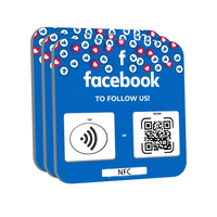 NFC-Platte One Tap Snapchat Instagram Acryl NFC-Karte Google Review