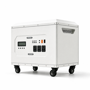 Station d'alimentation portable 5000W 16KWh LiFePO4, générateur solaire, stockage d'énergie de secours domestique, roues de transport, alimentation extérieure - Product Image 3
