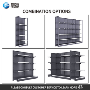 Scaffale Espositivo Regolabile a Doppio Lato per Supermercati, <span class=keywords><strong>in</strong></span> Acciaio, <span class=keywords><strong>Dimensioni</strong></span> Personalizzabili, Certificato ISO9001/CE/TUV/BV - Product Image 2