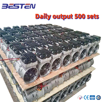 Petit compresseur d'air portable BST550 sans huile, moteur à piston 1HP-550W pour mine, options d'alimentation AC220V/110V/380V/440V/105V/120V/240V
