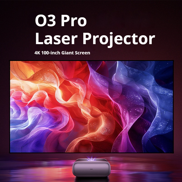 O3 PRO Ultra Short Throw 2600 ISO Lumen Projector Laser Projector 4K Smart TV Mini Office Intelligent Home Projectors