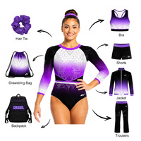 Justaucorps de gymnastique de compétition OEM, justaucorps de danse personnalisés par sublimation, vêtements de gymnastique pour filles