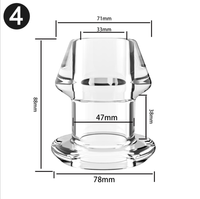 Gros bouchons anaux en cristal à pointe souple creux, jouets sexuels pour adultes, pour hommes, couples, grand dilatateur gonflable, bouchon anal