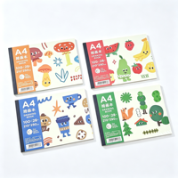 Carnet de dessin horizontal A4 L.10000 avec couverture mignonne de dessin animé, papier épais pour croquis, idéal pour les enfants, la peinture et le gribouillage, pour la création artistique des étudiants