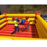 Aeor Gladiator Joust - Arène de boxe gonflable interactive - Jeu de défi - Matériel PVC - Installation facile - Certifié CE - Souffleur inclus - Garantie 1 an